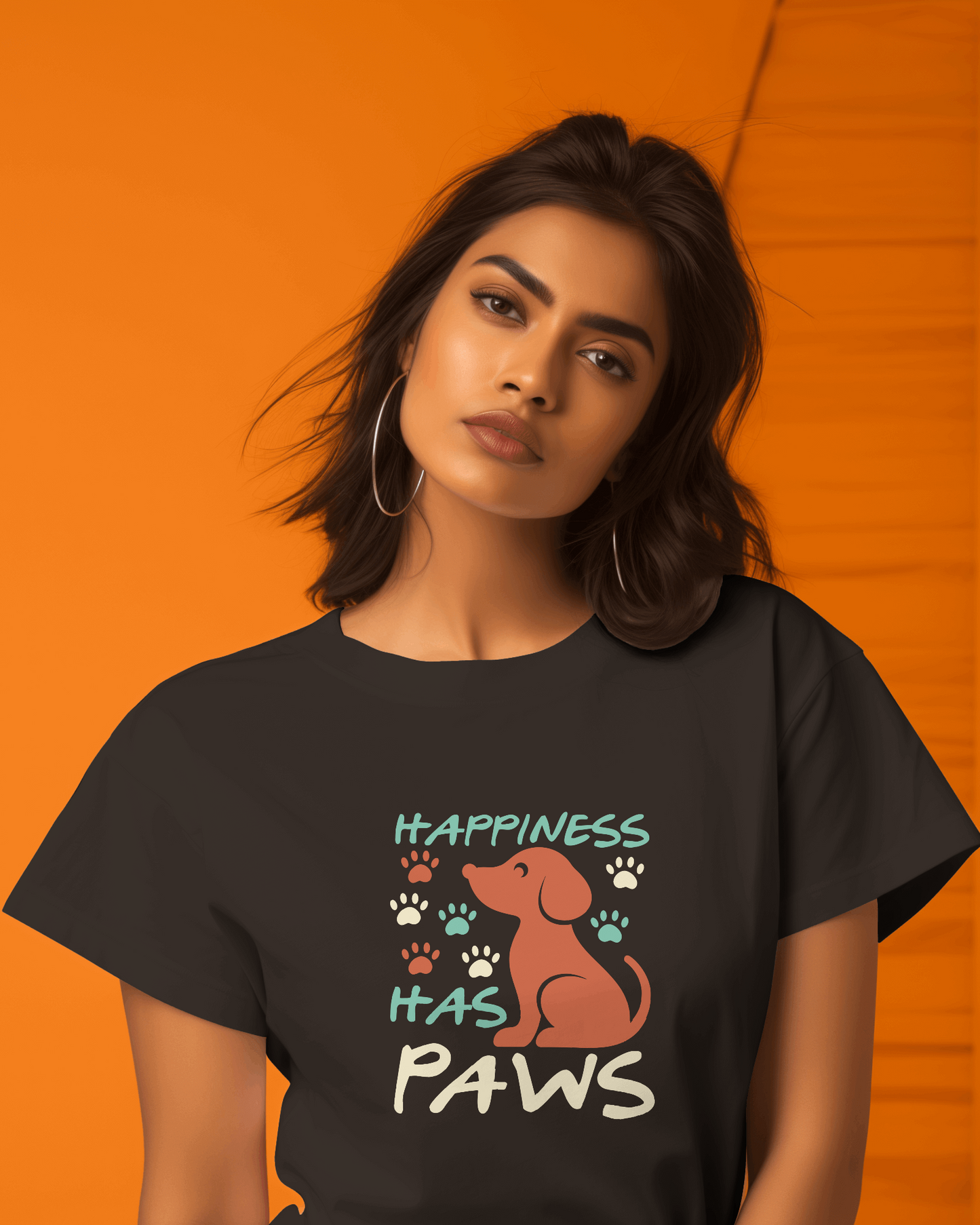 Happiness Has Paws | Unisex T-Shirt | Pet Lover