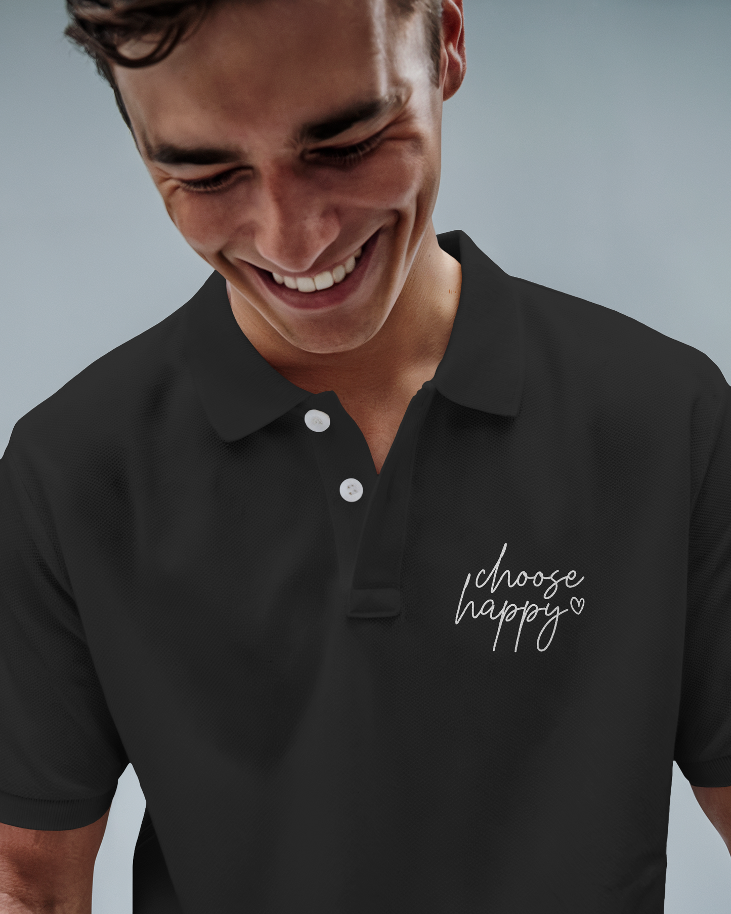 Choose Happy | Men's Polo