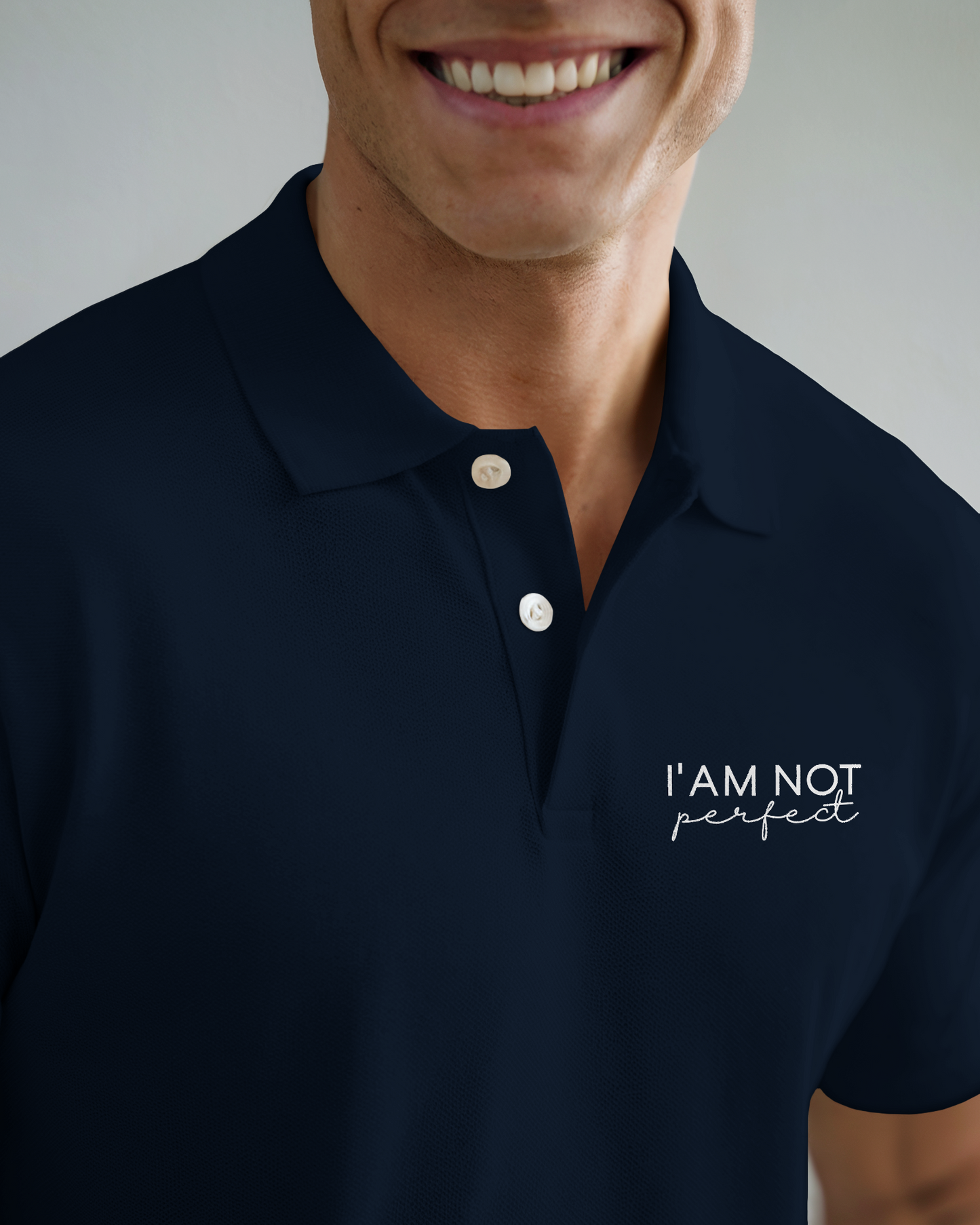 I Am Not Perfect | Men's Polo