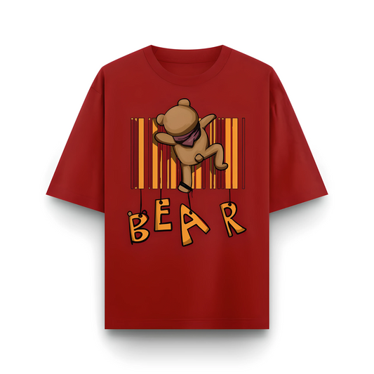 Climbing Bear | Men Oversized T-Shirt