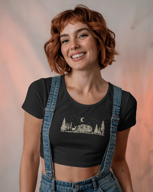 Night Deer | Women Crop Top
