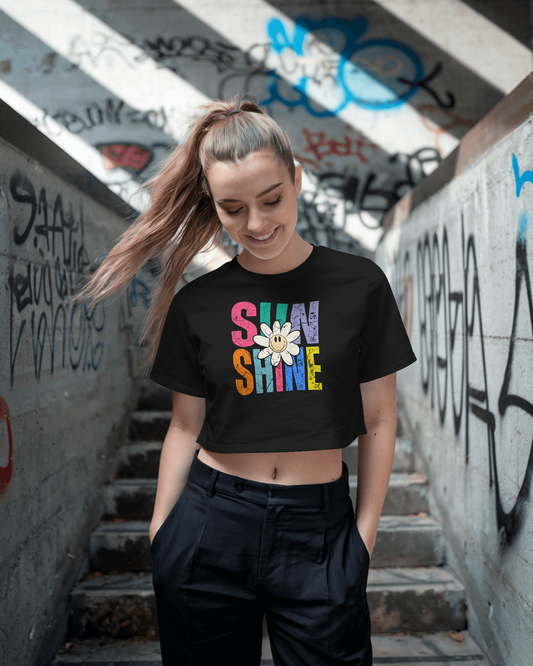 Sunshine Smiley | Women Crop Top
