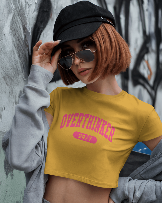Overthinker | Women Crop Top