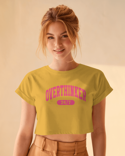 Overthinker | Women Crop Top