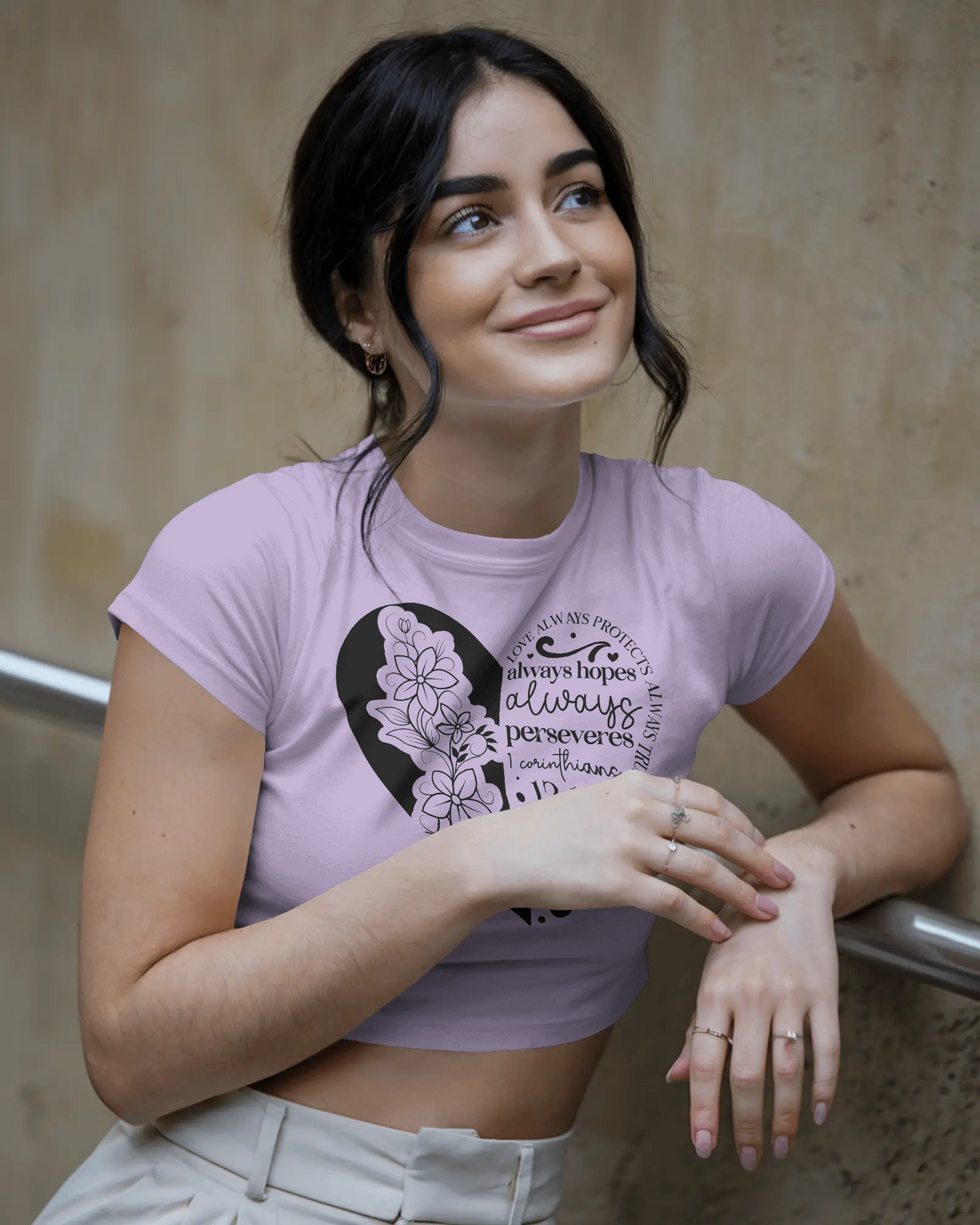 Love Always Protects Always Trusts Always Hopes Always | Women Crop Top