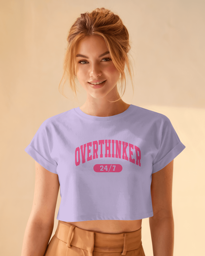 Overthinker | Women Crop Top