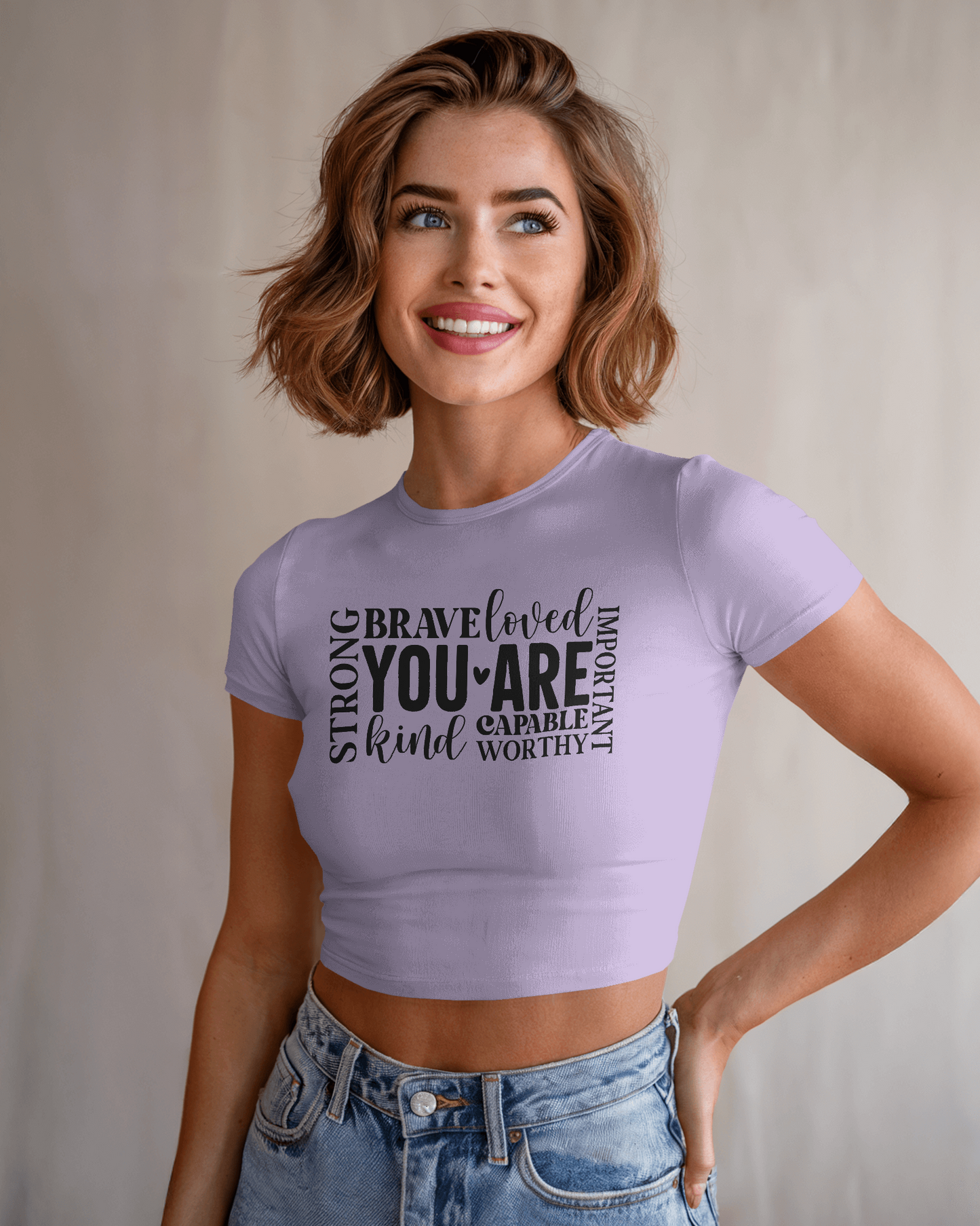 You Are Loved | Women Crop Top