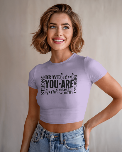 You Are Loved | Women Crop Top