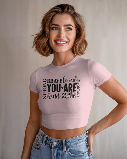 You Are Loved | Women Crop Top