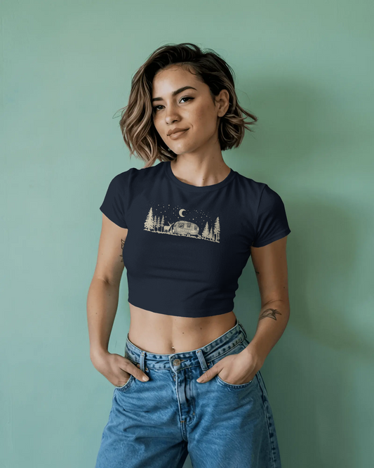 Night Deer | Women Crop Top