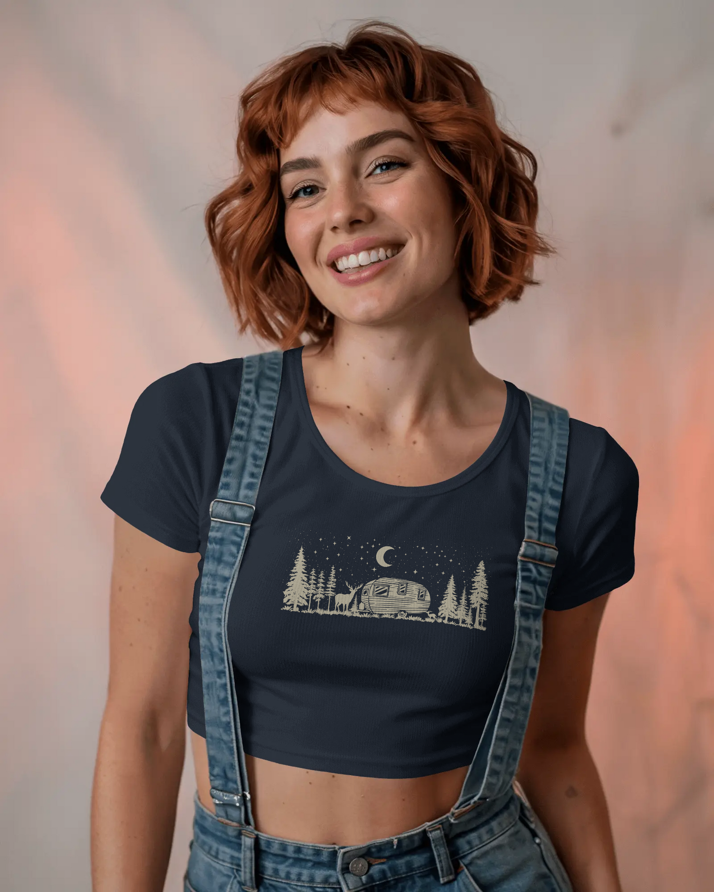 Night Deer | Women Crop Top