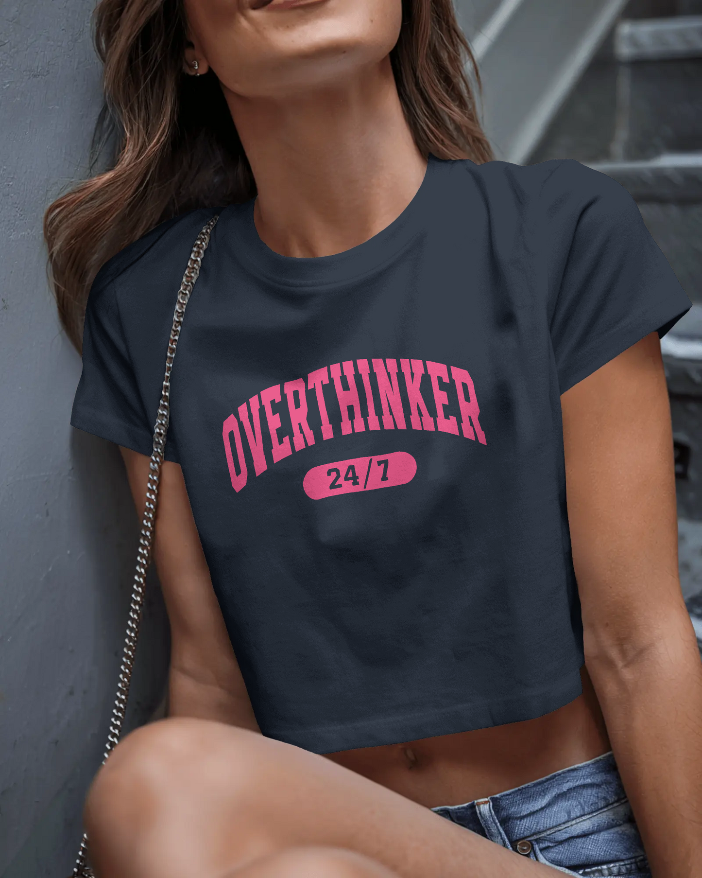 Overthinker | Women Crop Top