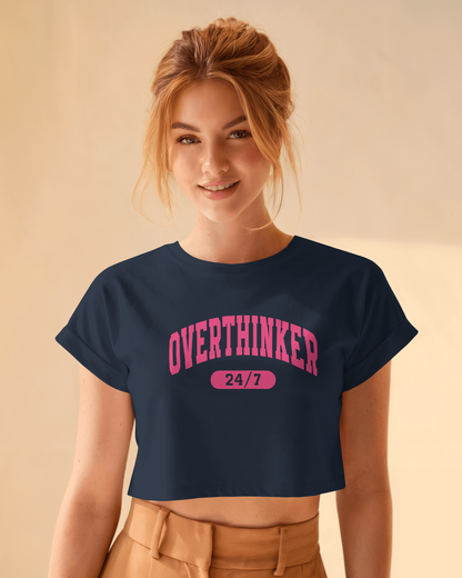 Overthinker | Women Crop Top