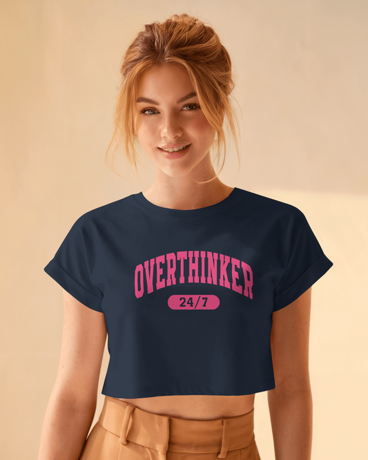 Overthinker | Women Crop Top