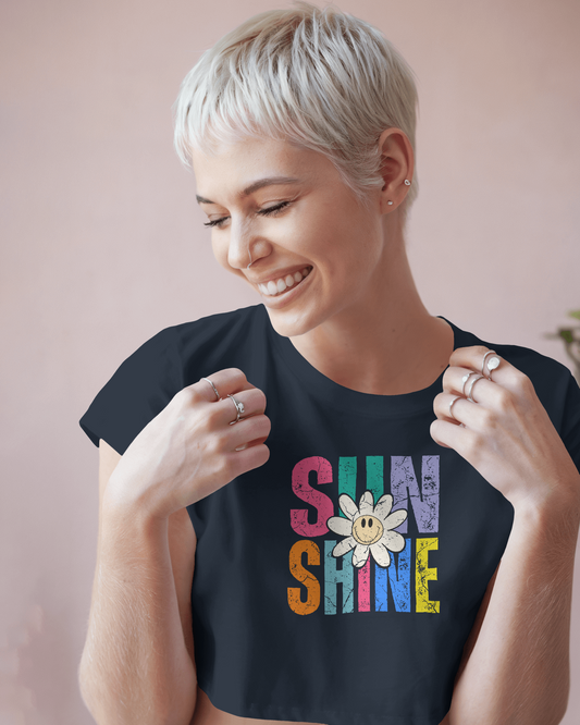 Sunshine Smiley | Women Crop Top