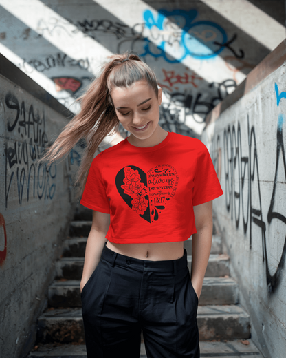 Love Always Protects Always Trusts Always Hopes Always | Women Crop Top