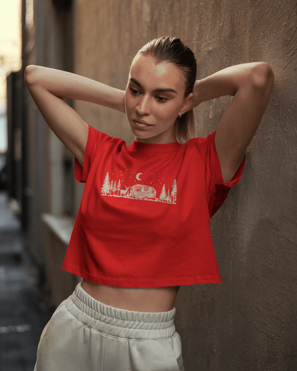 Night Deer | Women Crop Top