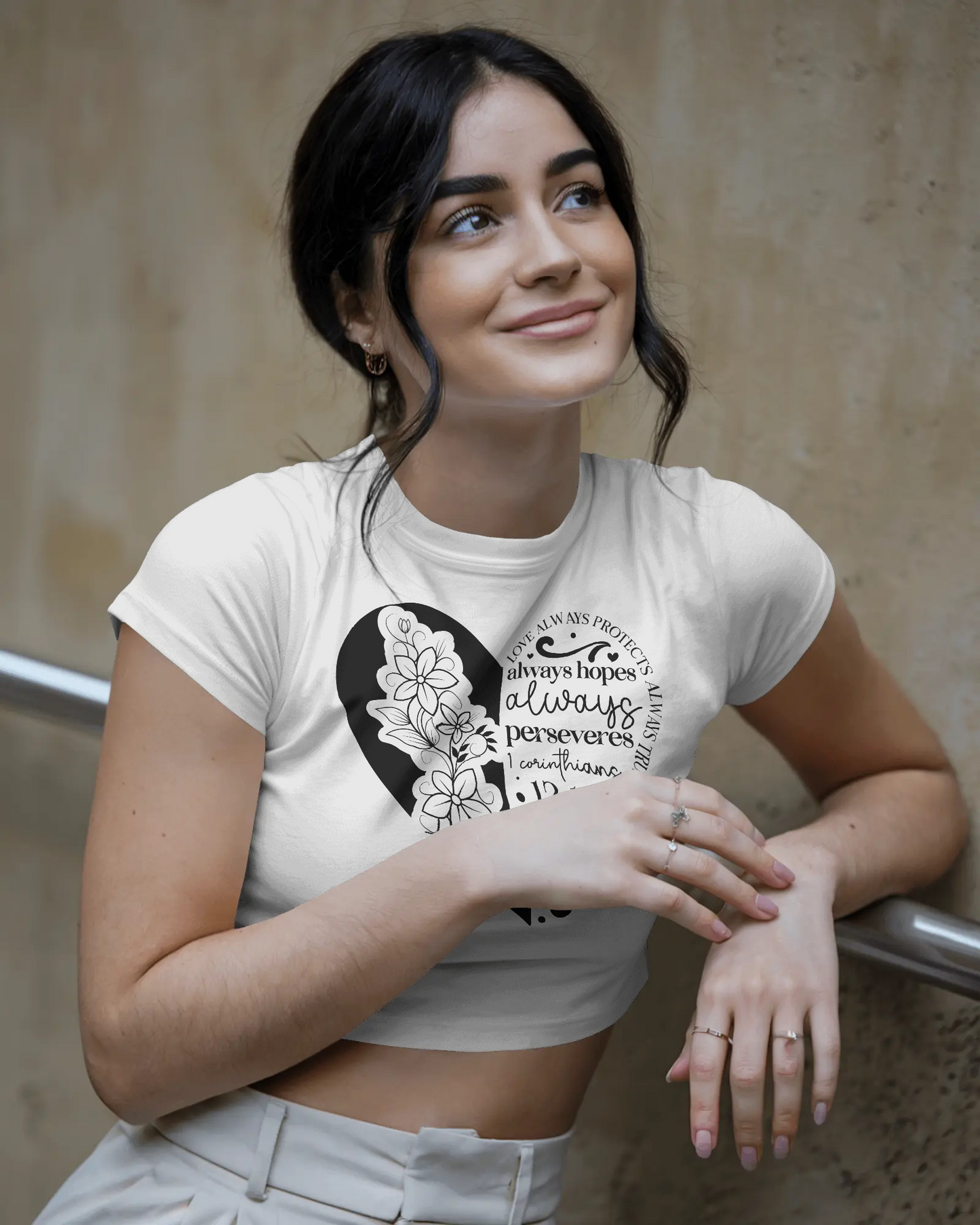 Love Always Protects Always Trusts Always Hopes Always | Women Crop Top