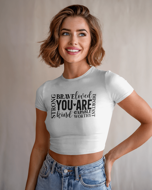 You Are Loved | Women Crop Top