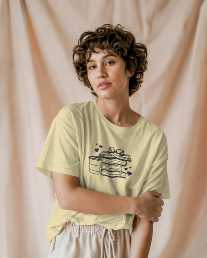 Stack Of Books And Coffee | Women T-Shirt