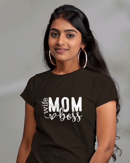 Wife Mom Boss | Women T-Shirt