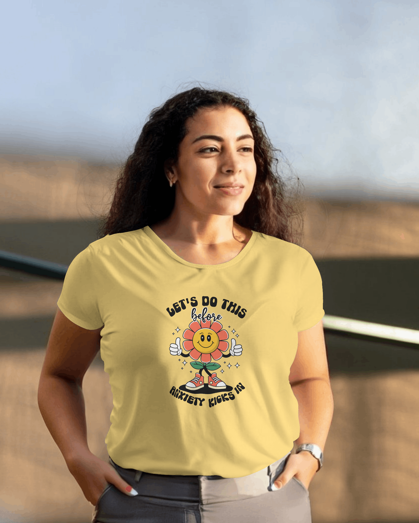 Lets Do This Before Anxiety Kicks In | Women T-Shirt