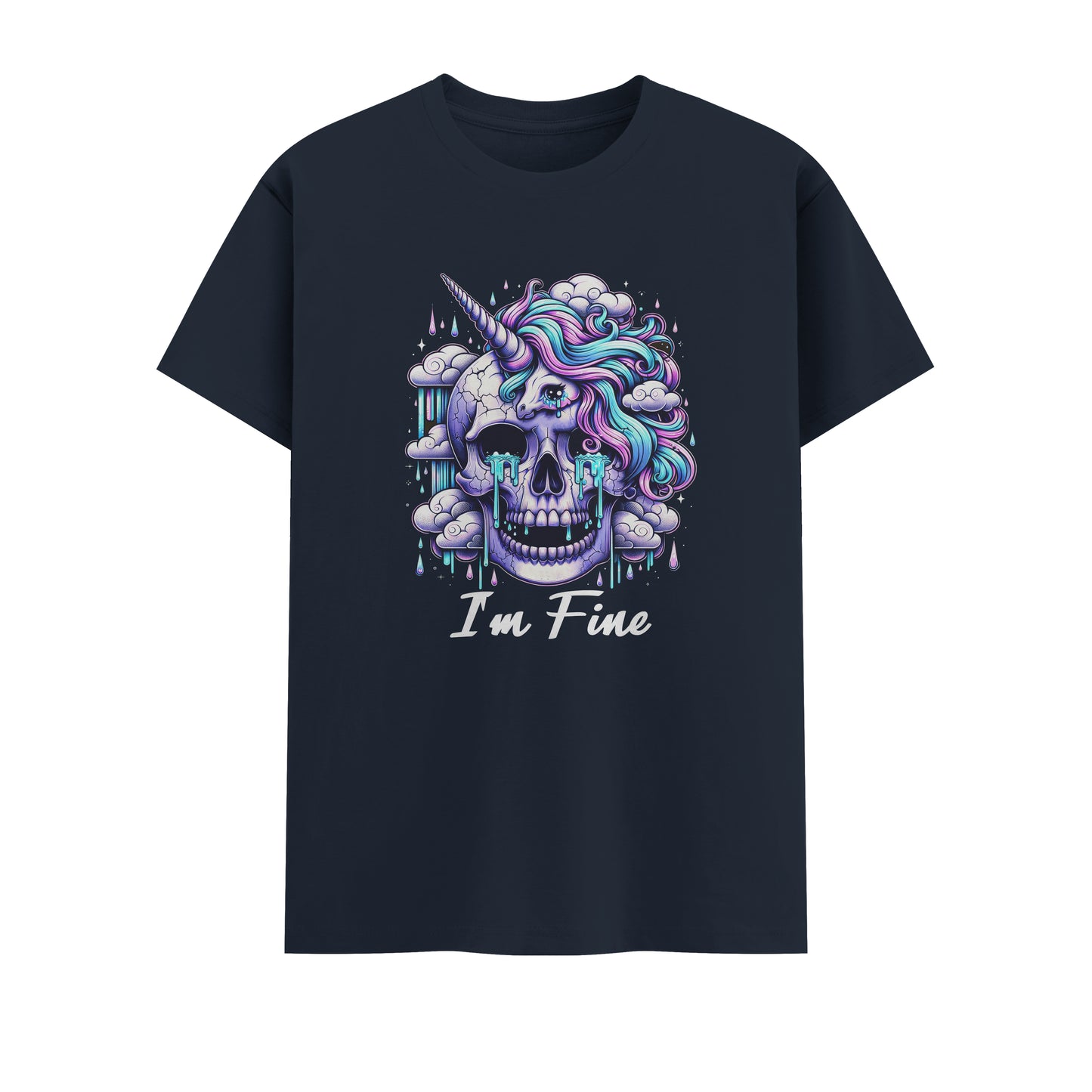 I Am Fine | Men Round Neck T-Shirt