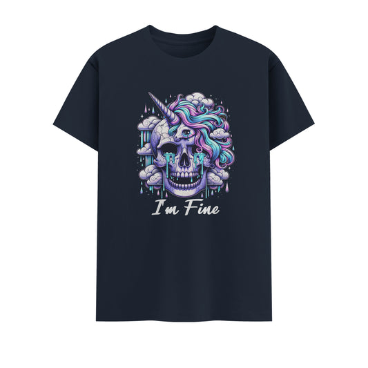 I Am Fine | Men Round Neck T-Shirt