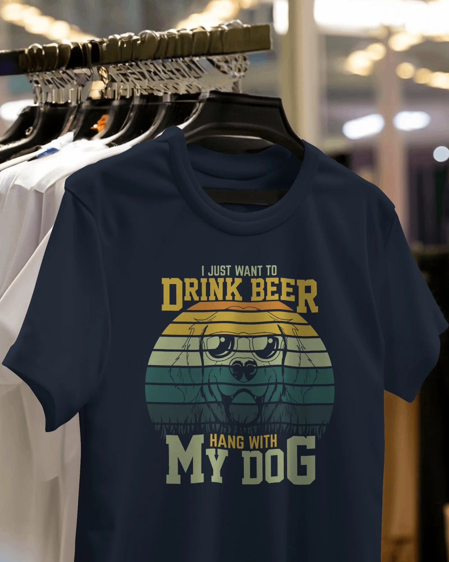 I Just Want To Drink Beer And Hang With My Dog | Unisex T-Shirt | Pet Lover