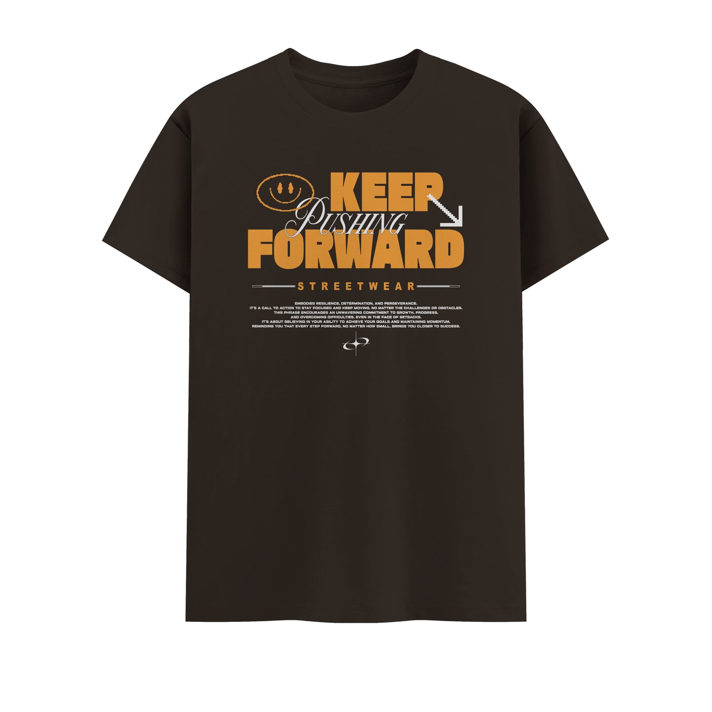 Keep Pushing Forward | Men Round Neck T-Shirt