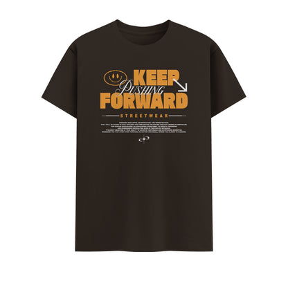 Keep Pushing Forward | Men Round Neck T-Shirt