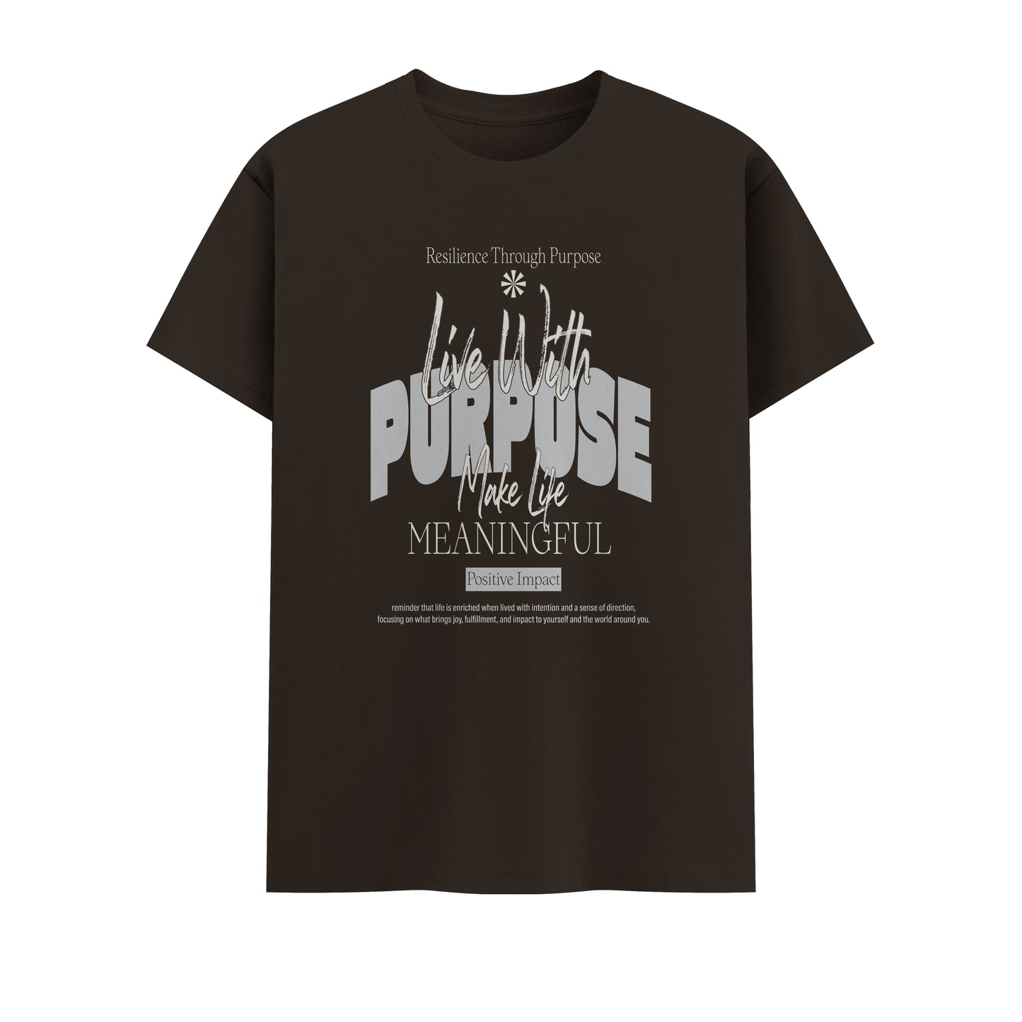 Live With Purpose | Men Round Neck T-Shirt