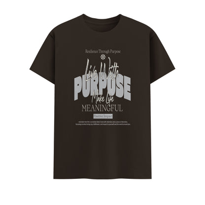 Live With Purpose | Men Round Neck T-Shirt