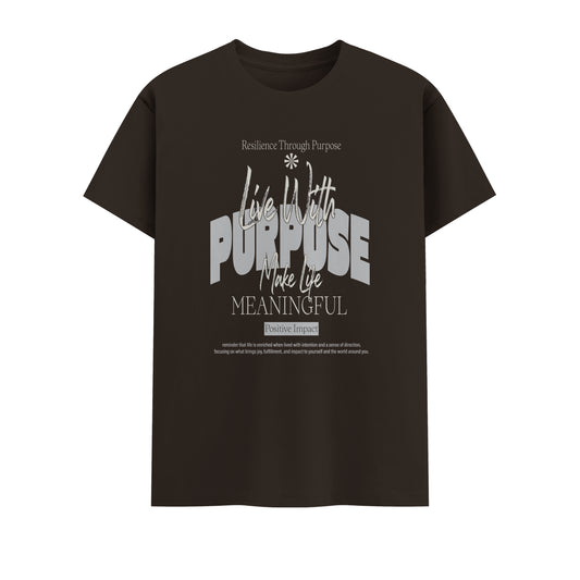 Live With Purpose | Men Round Neck T-Shirt
