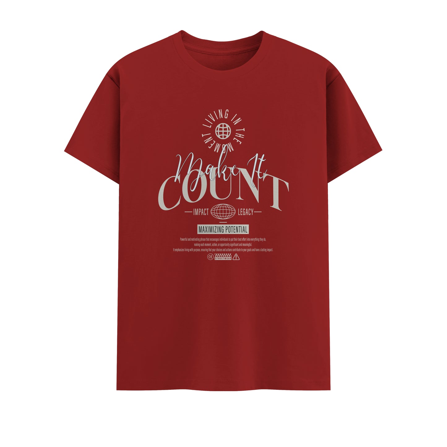 Make It Count | Men Round Neck T-Shirt