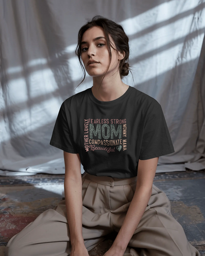 Fearless Strong Mom | Women's Classic Crew T-Shirt | Moms To Be