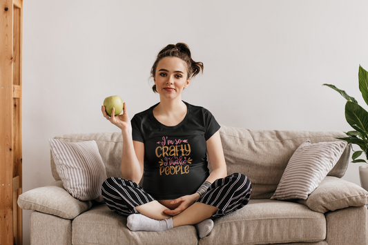 I m So Crafty, I Make People | Women's Classic Crew T-Shirt | Moms To Be
