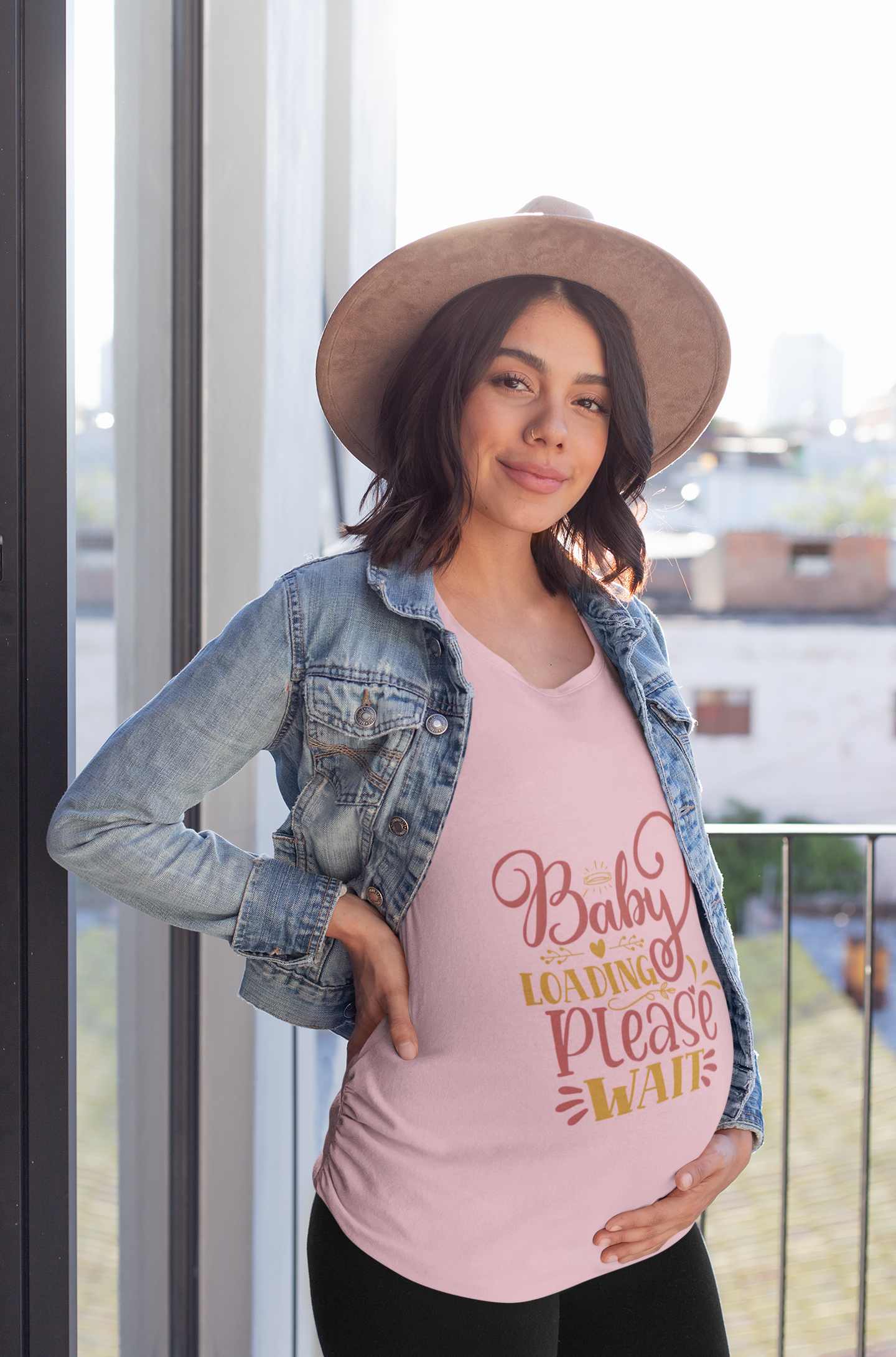 Baby Loading Please Wait | Women's Classic Crew T-Shirt | Moms To Be