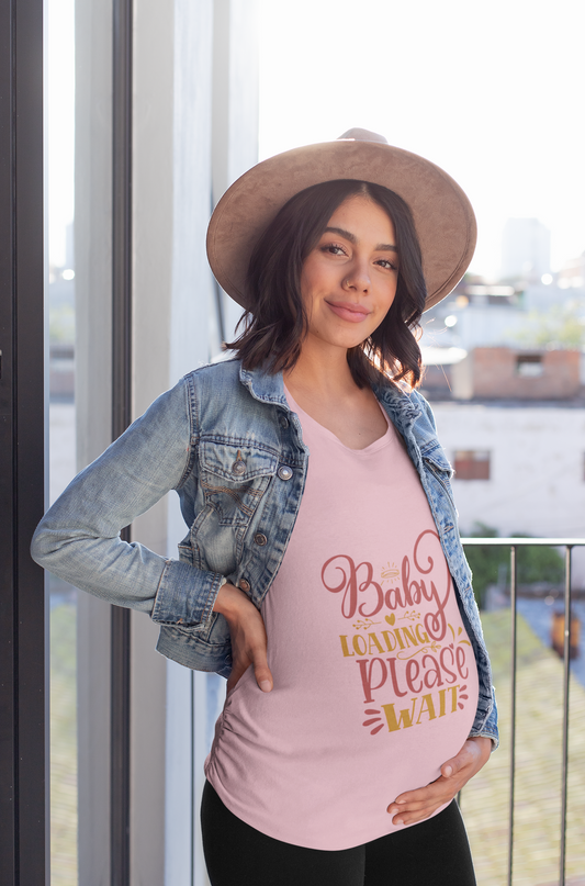 Baby Loading Please Wait | Women's Classic Crew T-Shirt | Moms To Be