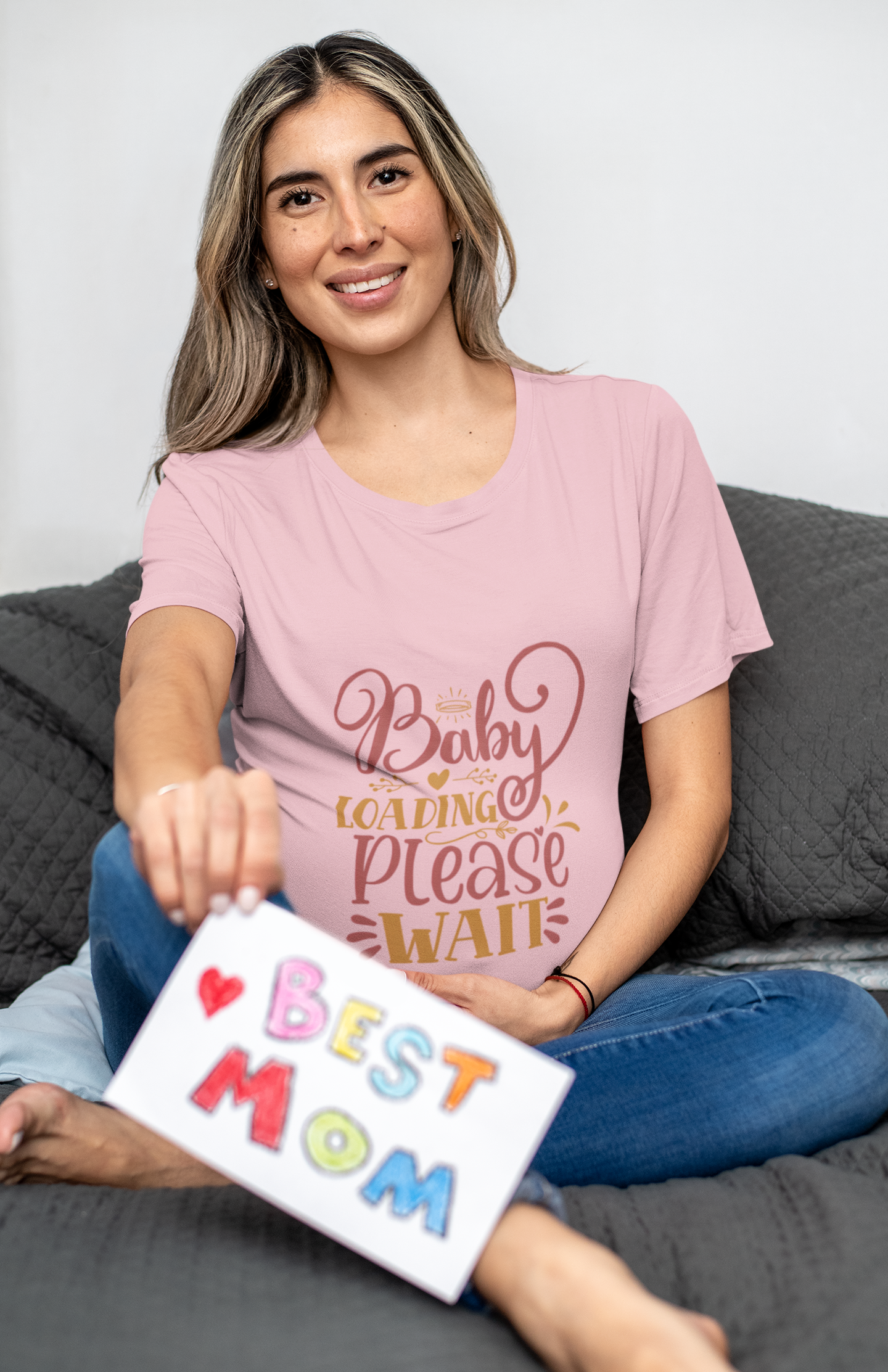 Baby Loading Please Wait | Women's Classic Crew T-Shirt | Moms To Be