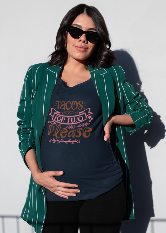 Tacos for two please | Women's Classic Crew T-Shirt | Moms To Be