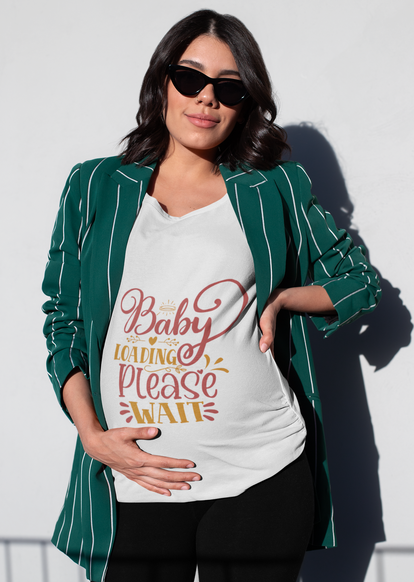 Baby Loading Please Wait | Women's Classic Crew T-Shirt | Moms To Be
