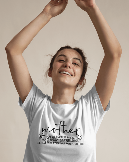 Mother Our Best Friend Black | Women's Classic Crew T-Shirt | Moms To Be
