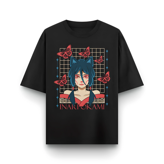 Japanese Streetwear Inariokami | Men Oversized T-Shirt