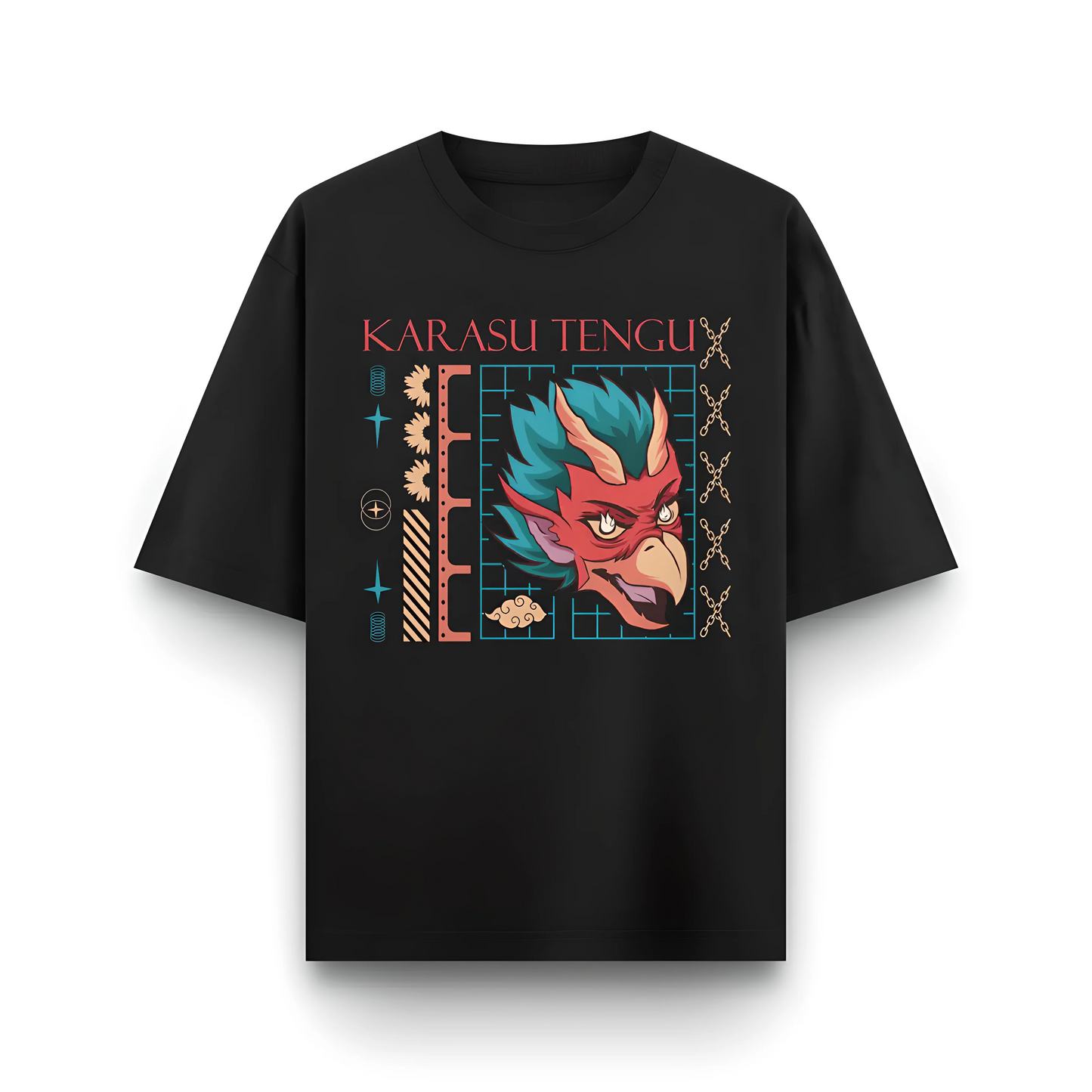 Japanese Streetwear Karasu Tengu | Men Oversized T-Shirt
