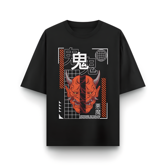 Japanese Streetwear Mythology | Men Oversized T-Shirt