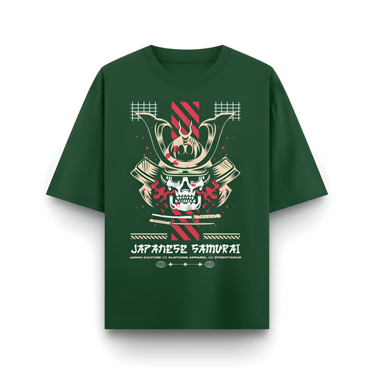 Japanese Streetwear Samurai | Men Oversized T-Shirt