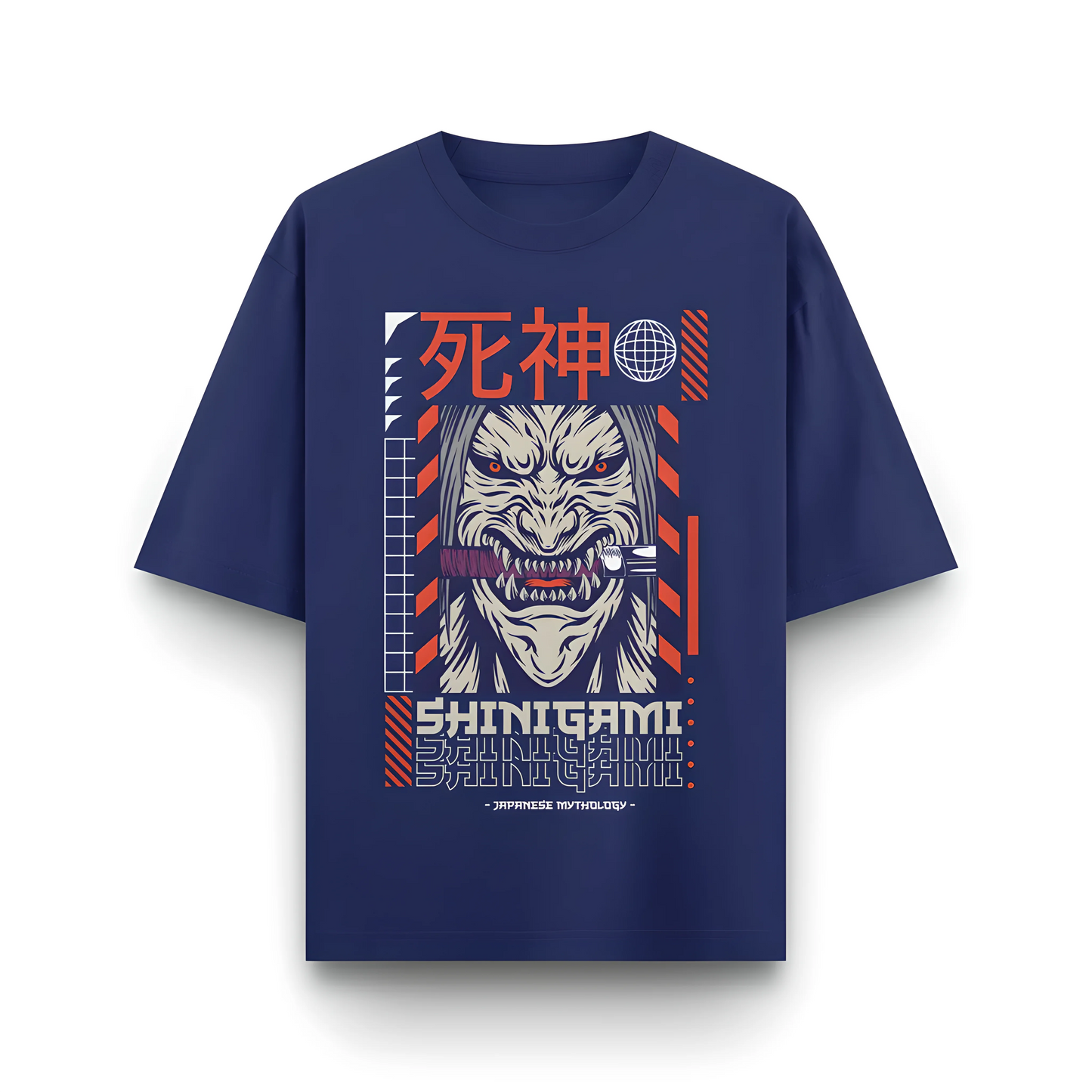 Japanese Streetwear Shinigami | Men Oversized T-Shirt