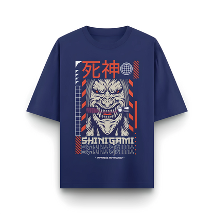 Japanese Streetwear Shinigami | Men Oversized T-Shirt