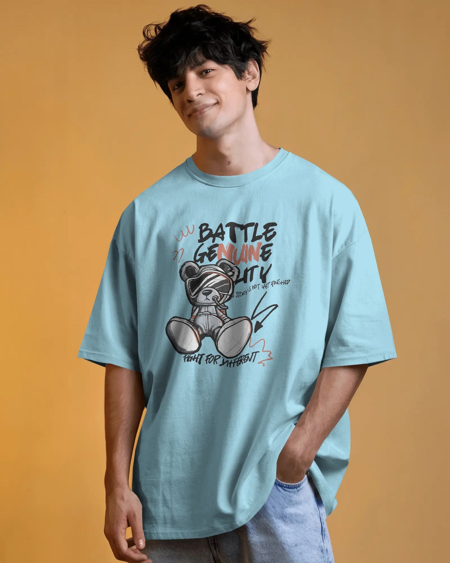 Battle Genuine | Men Oversized Classic T-Shirt